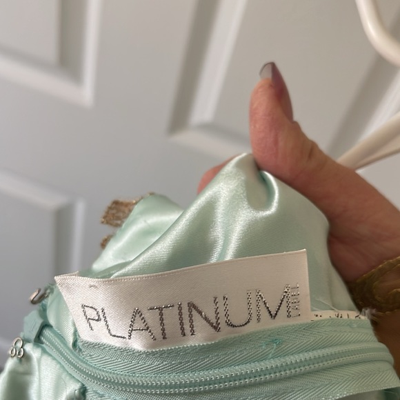 Teal & Gold Princess Jasmine Prom Dress - Picture 11 of 11